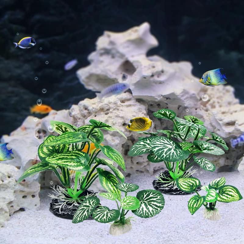 4 Plantas Artificiales para Acuario Vtapliea - Decoración Betta
