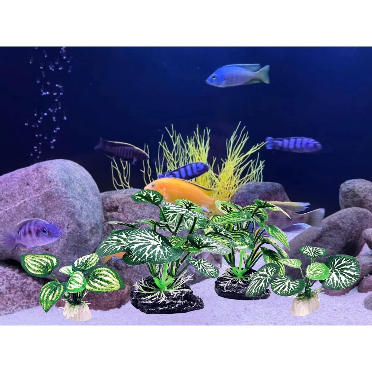 4 Plantas Artificiales para Acuario Vtapliea - Decoración Betta