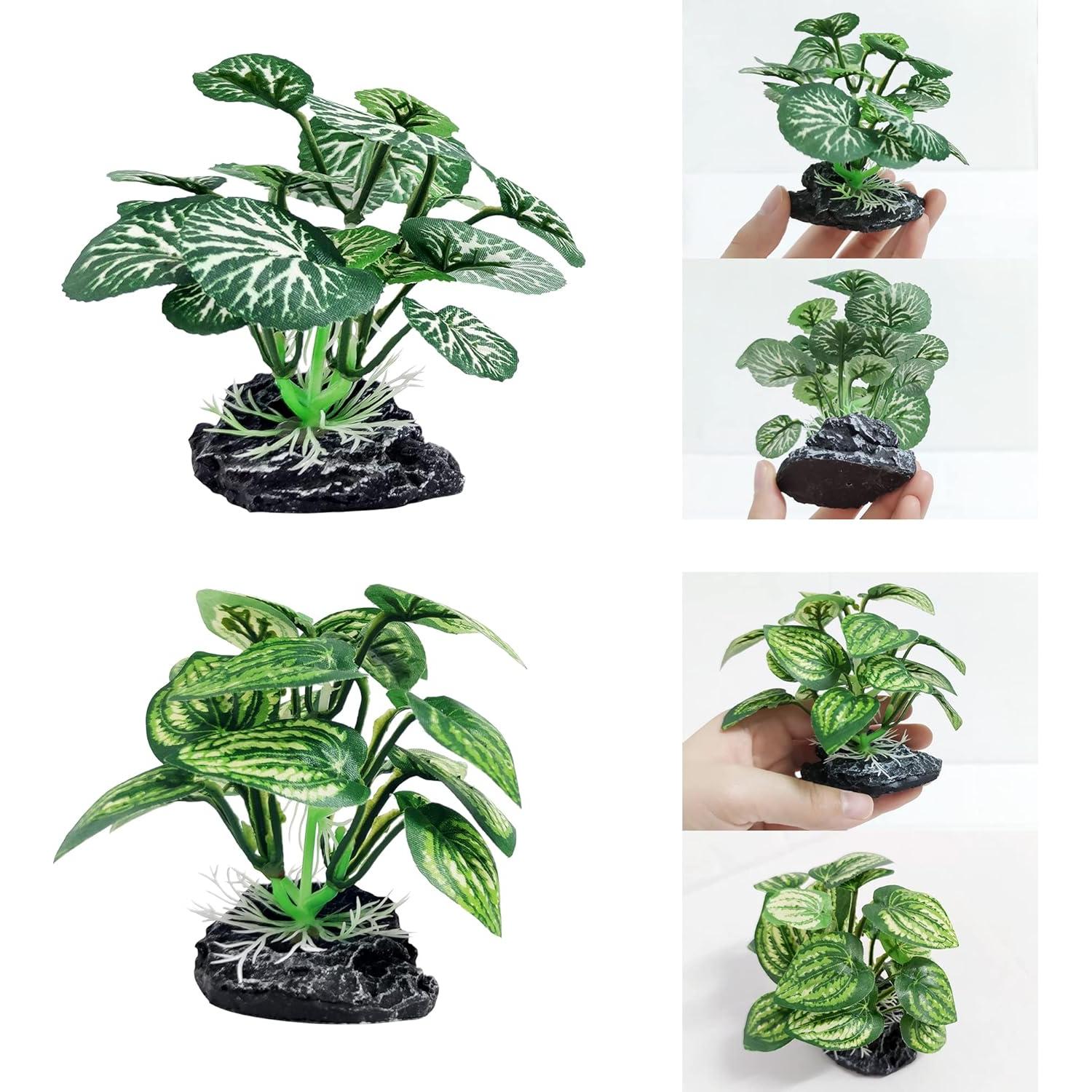 4 Plantas Artificiales para Acuario Vtapliea - Decoración Betta