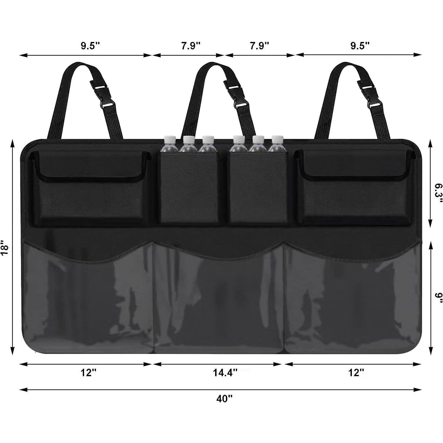 Organizador de Maletero Snuopfy GB7 con 7 Bolsillos Plegable