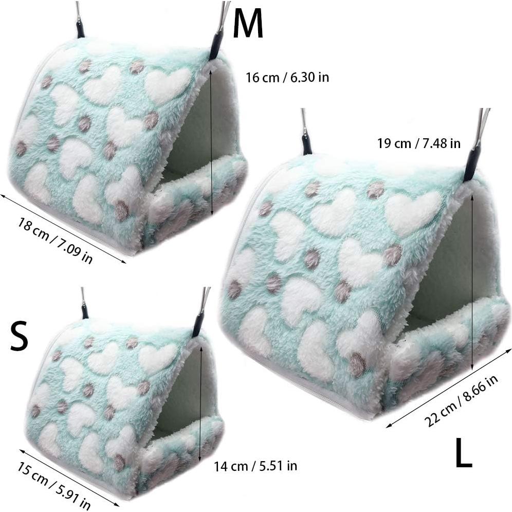 Hamaca para Hámster LeerKing Mediana Verde - Cama Suave para Mascotas