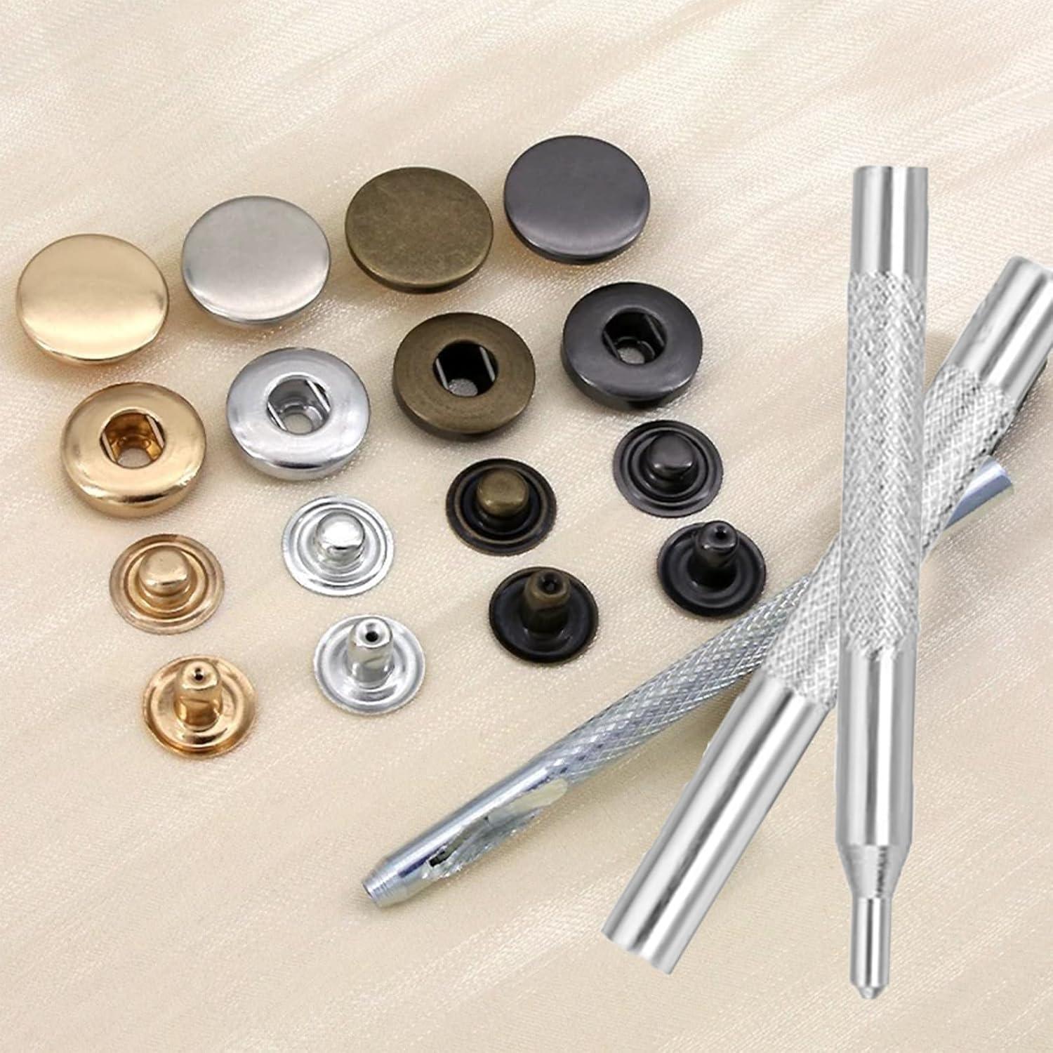 Kit de Broches a Presión MIFOLEU 12.5mm 486PCS Acero Inoxidable