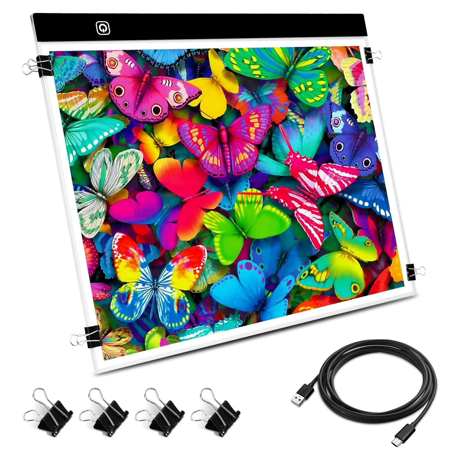 Pad de Luz LED A3 Funshot con Alimentación USB y 4 Clips