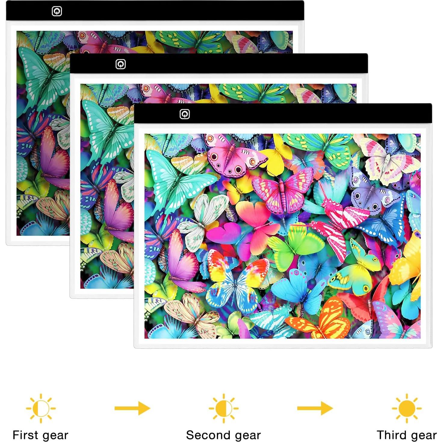 Pad de Luz LED A3 Funshot con Alimentación USB y 4 Clips