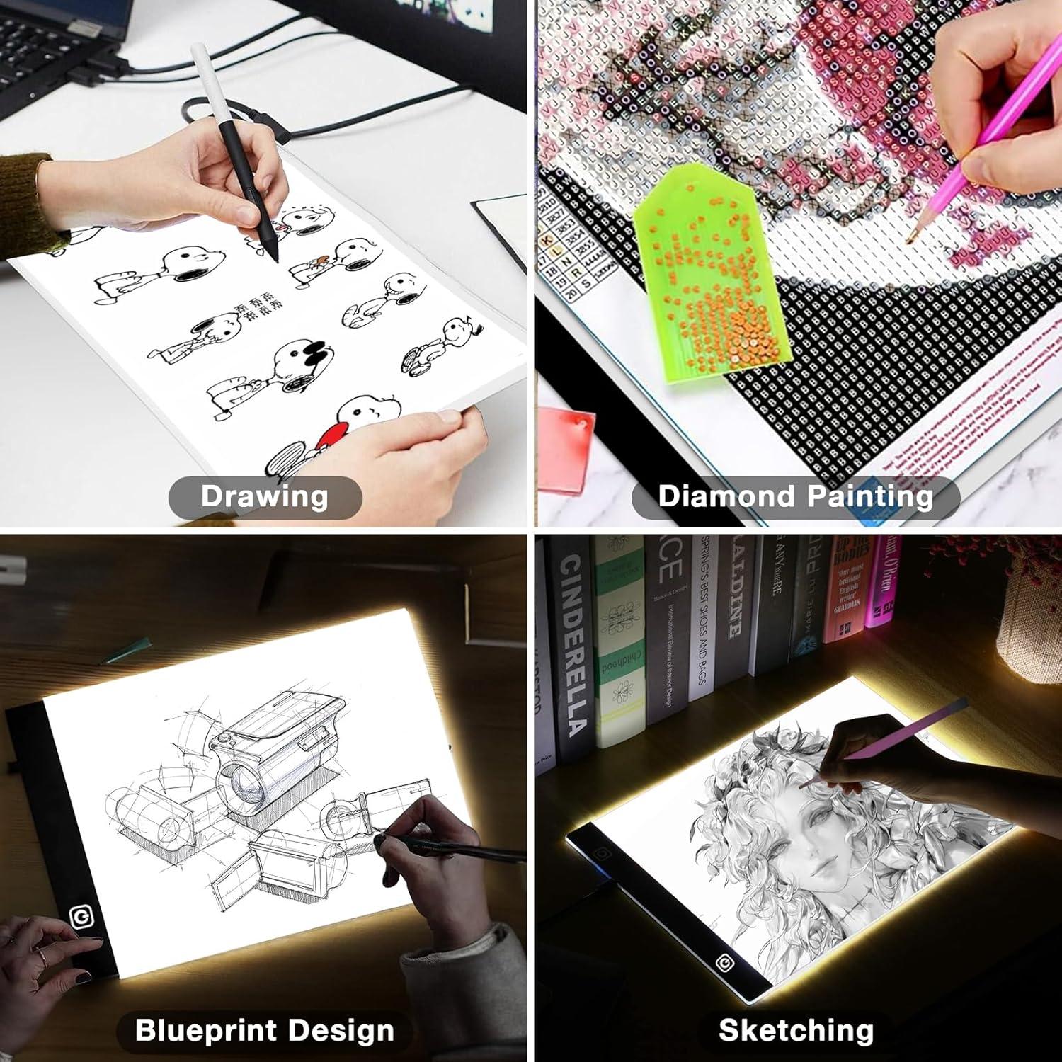 Pad de Luz LED A3 Funshot con Alimentación USB y 4 Clips