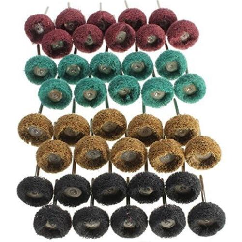 Juego de Ruedas Abrasivas Rocaris 40 Piezas 25mm para Pulido