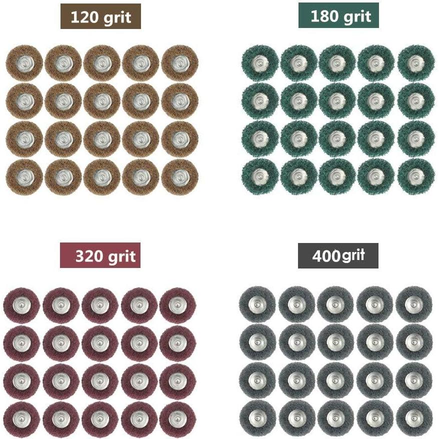 Juego de Ruedas Abrasivas Rocaris 40 Piezas 25mm para Pulido