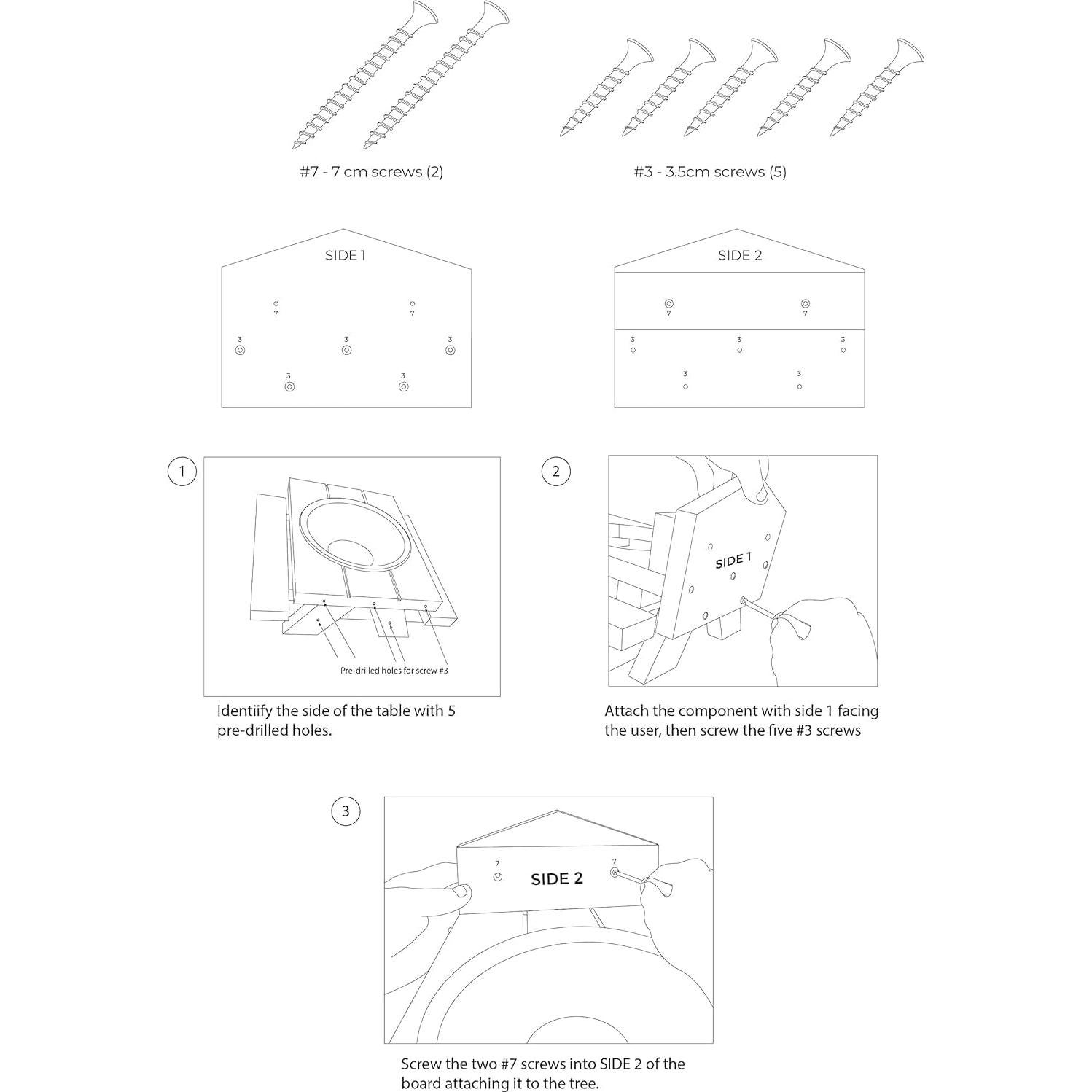 Mesa de Picnic para Ardillas Yoodie - Madera - Estilo Granja