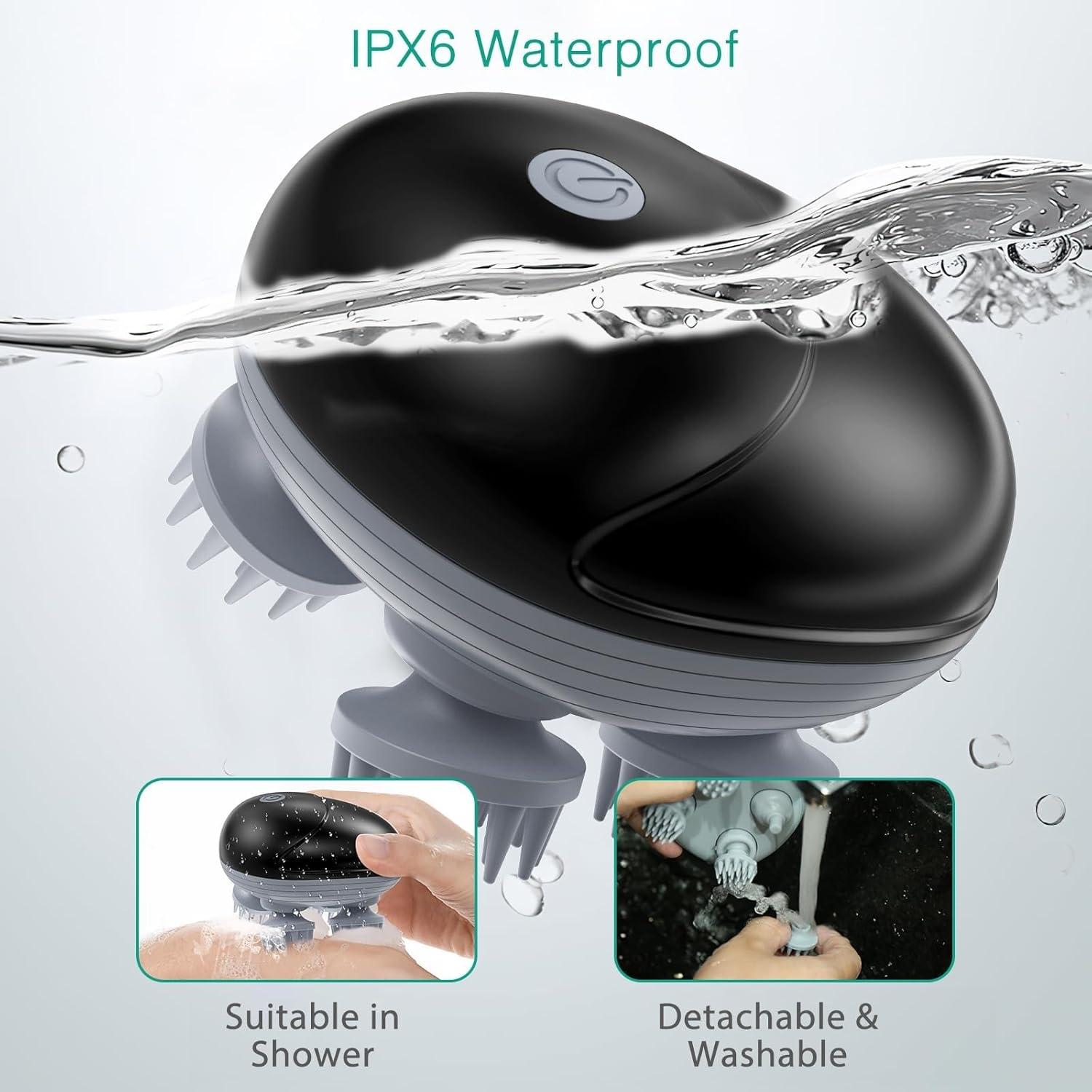 Masajeador Eléctrico de Cuero Cabelludo ORIA Inalámbrico 3 Modos