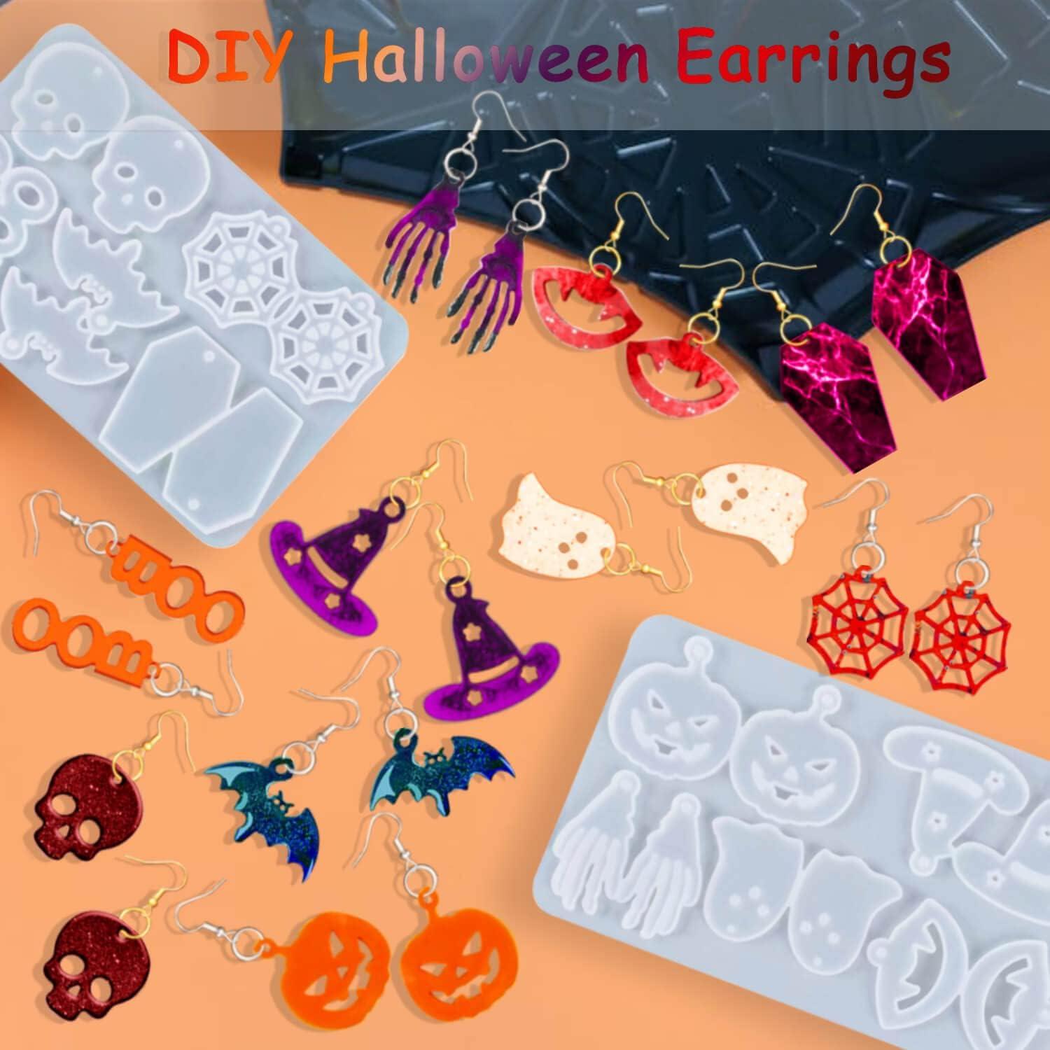 Kit de Moldes de Resina Halloween Rifanda 224 Piezas