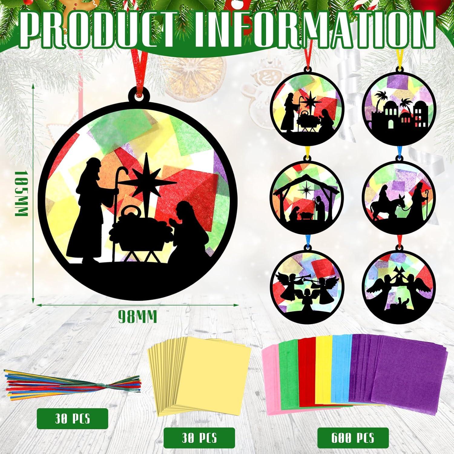 30 Piezas Manualidades de Papel Atrapa Luz AmazingSpark