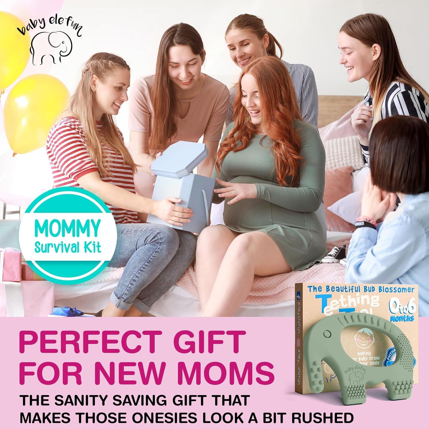 Mordedor de Dentición Baby Elefun 0-6 Meses Silicona Oliva