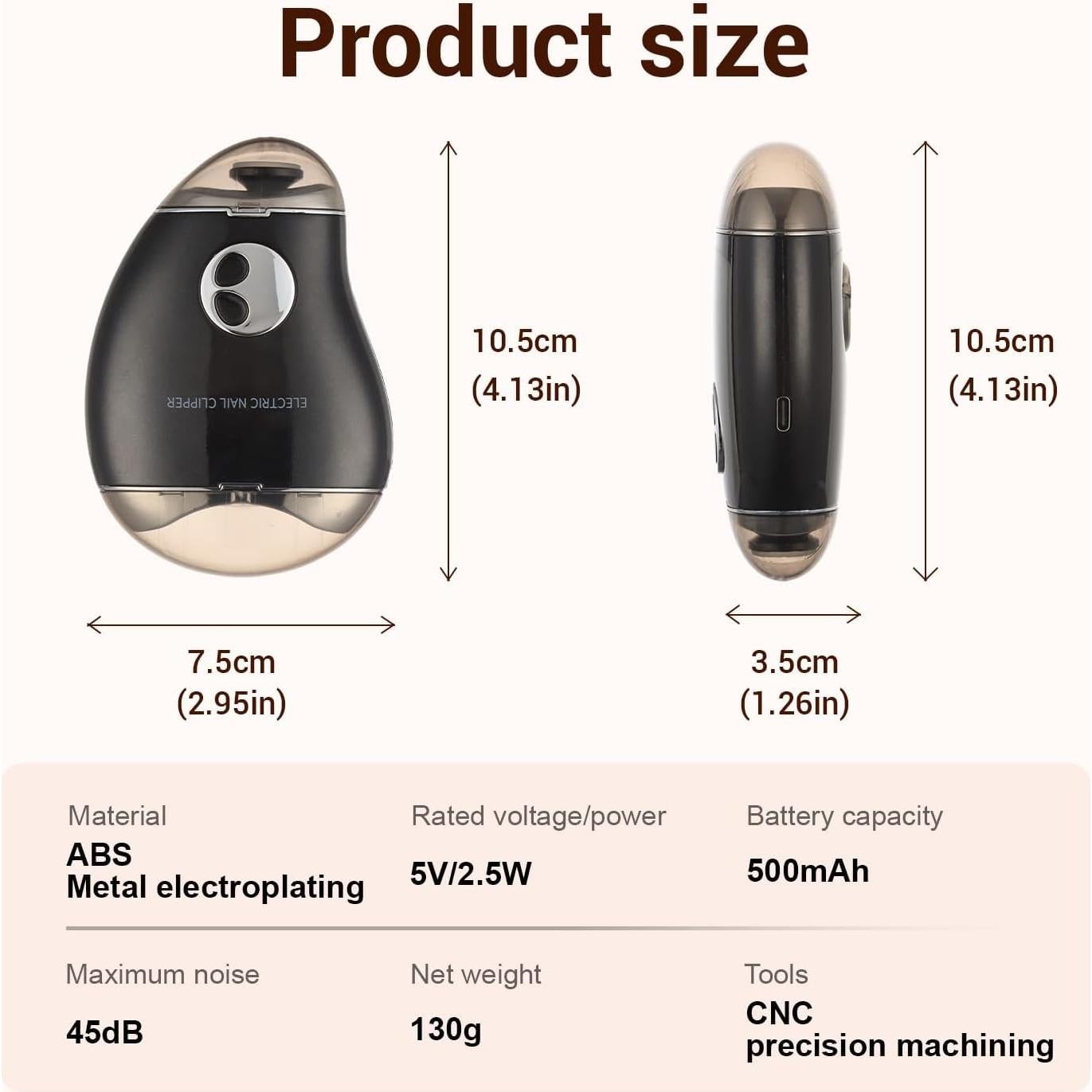 Cortador y Pulidor Eléctrico 2-en-1 VeloxM Negro