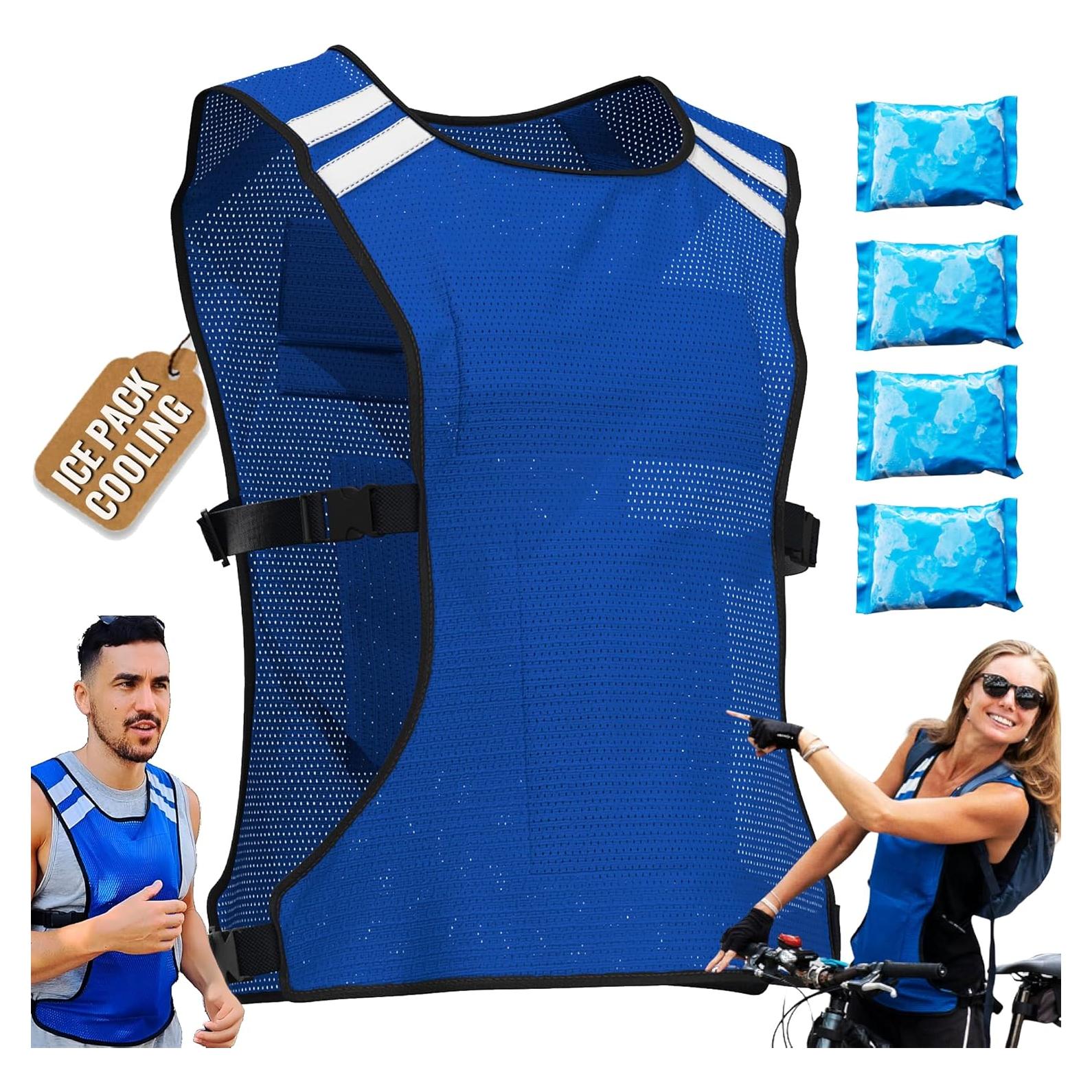 Chaleco Refrigerante New Home Innovations S-XXL 8 Paquetes Hielo