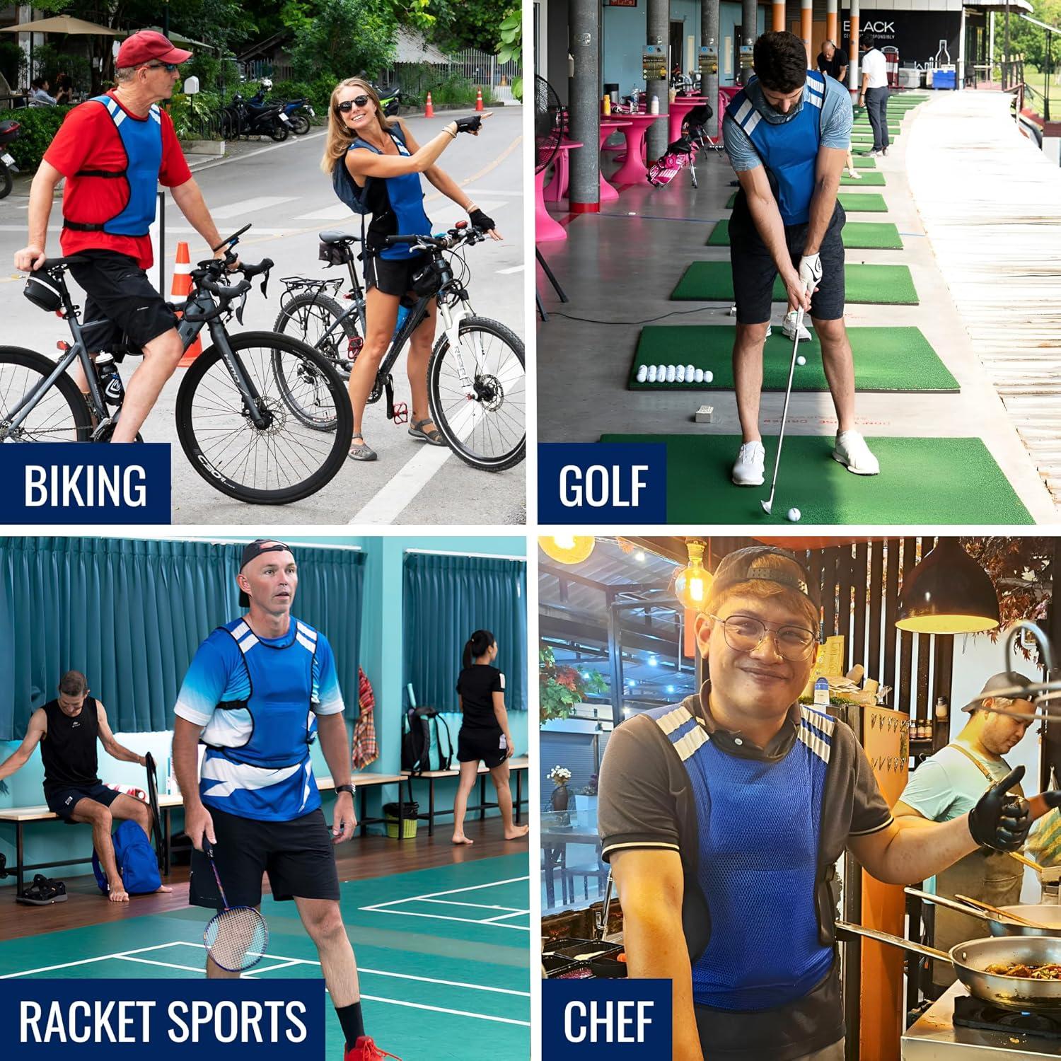 Chaleco Refrigerante New Home Innovations S-XXL 8 Paquetes Hielo