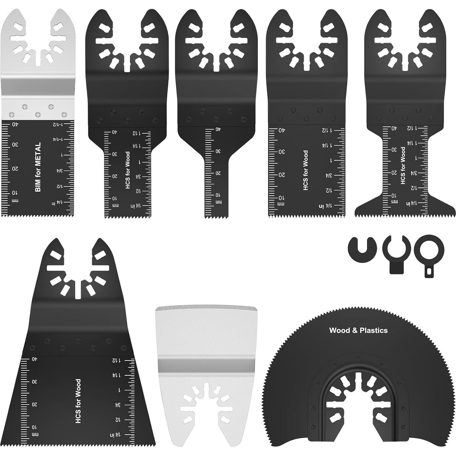 Juego de 8 Cuchillas para Sierra Oscilante Abizarch - Acero Inoxidable