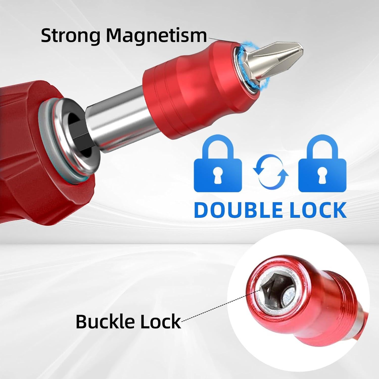 Soporte de Broca Magnético MXCOIRTP 60mm 2 Piezas Hexagonal