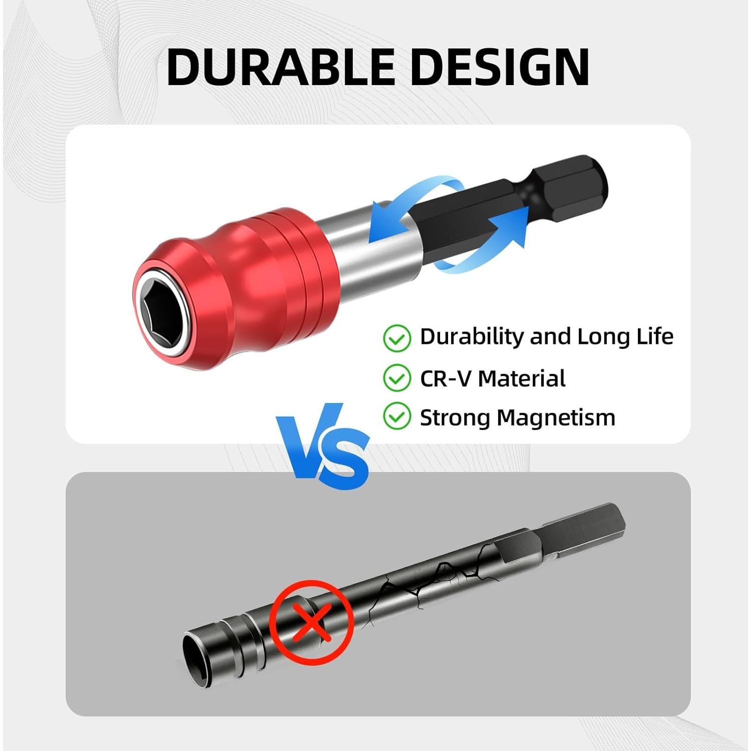 Soporte de Broca Magnético MXCOIRTP 60mm 2 Piezas Hexagonal