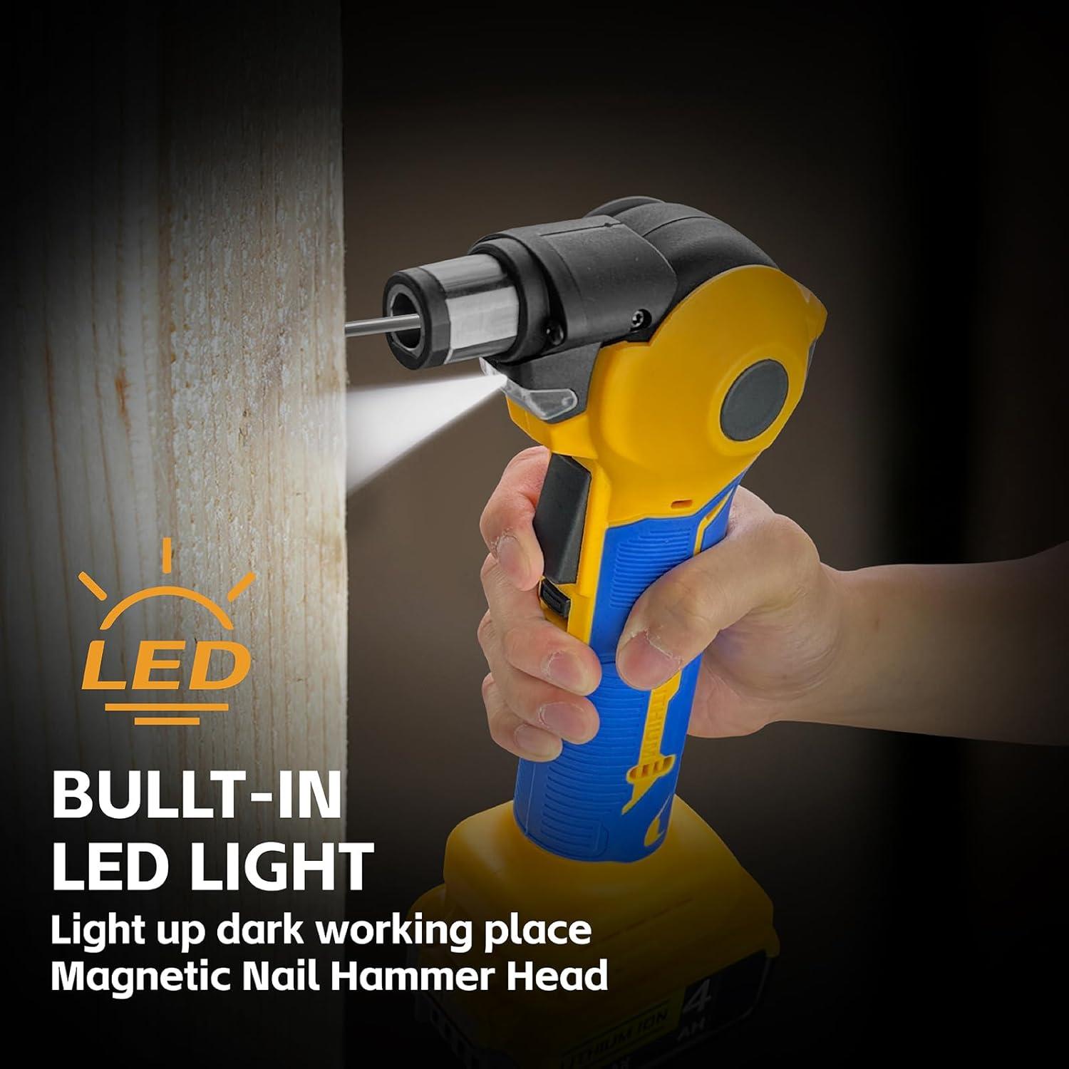 Martillo de Palma Inalámbrico Lezwuatoolz 20V, 14000 RPM