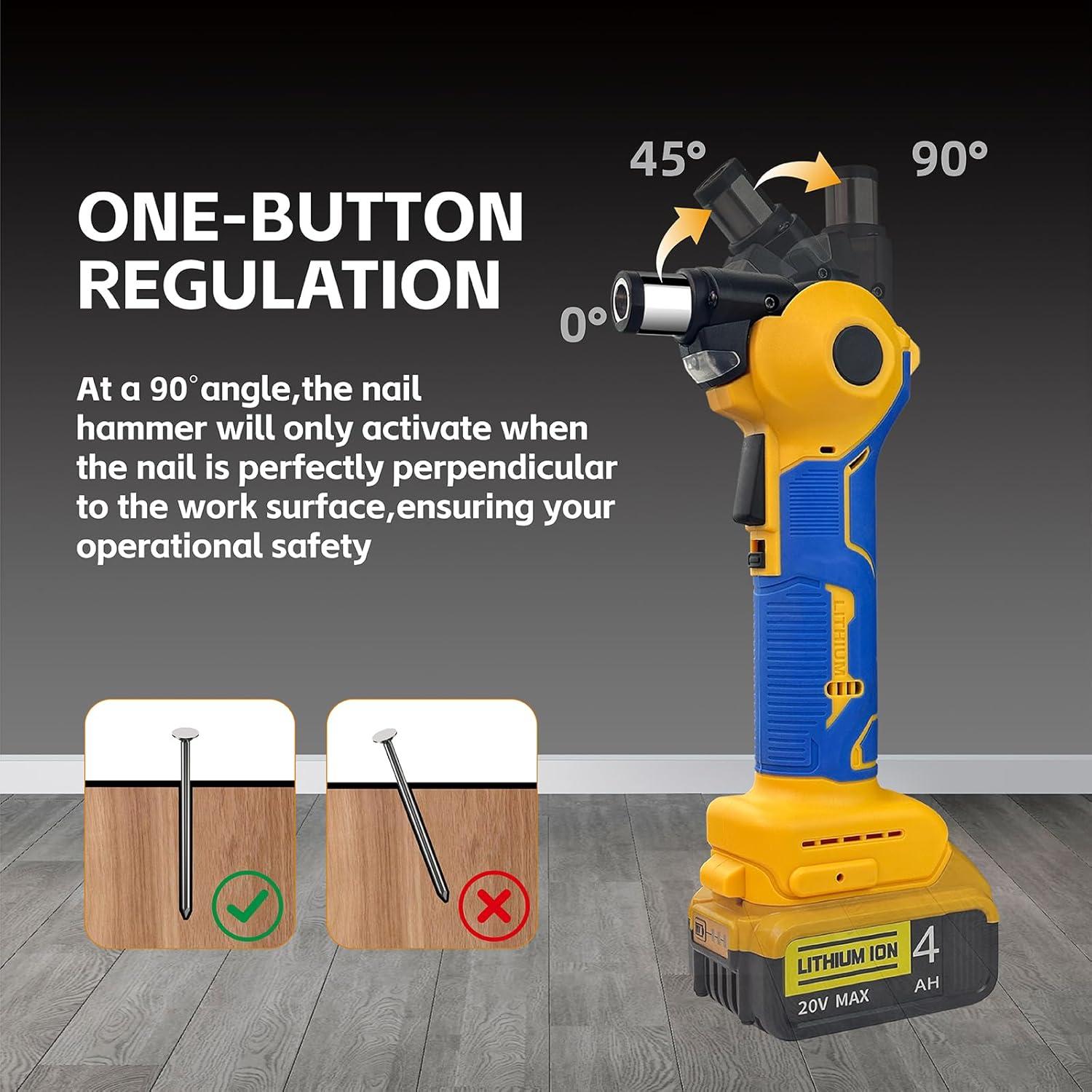 Martillo de Palma Inalámbrico Lezwuatoolz 20V, 14000 RPM