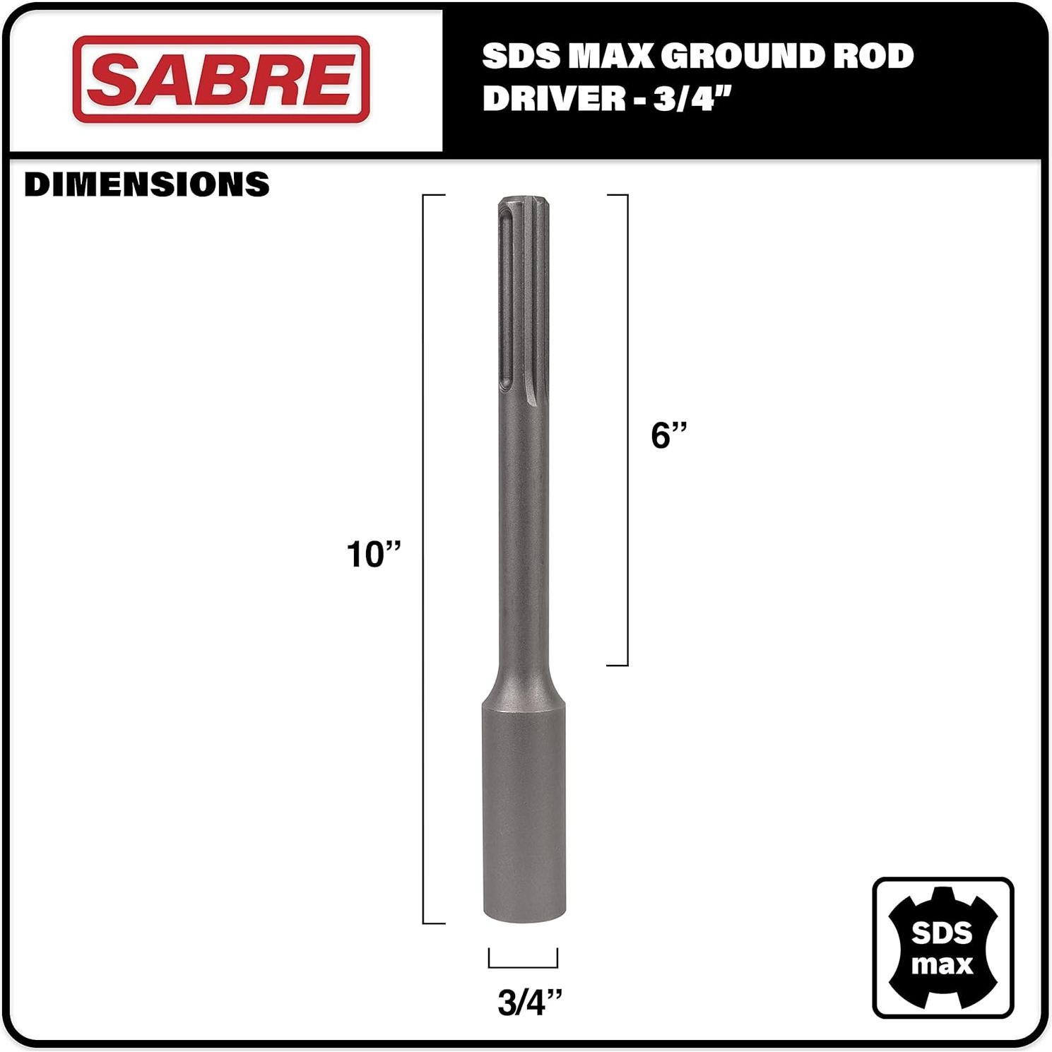 Conductor de Varilla de Tierra 19 mm Sabre Tools STGRD34
