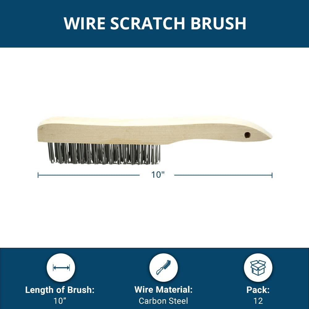 Cepillo de Alambre 25 cm Benchmark Abrasives - Paquete de 12