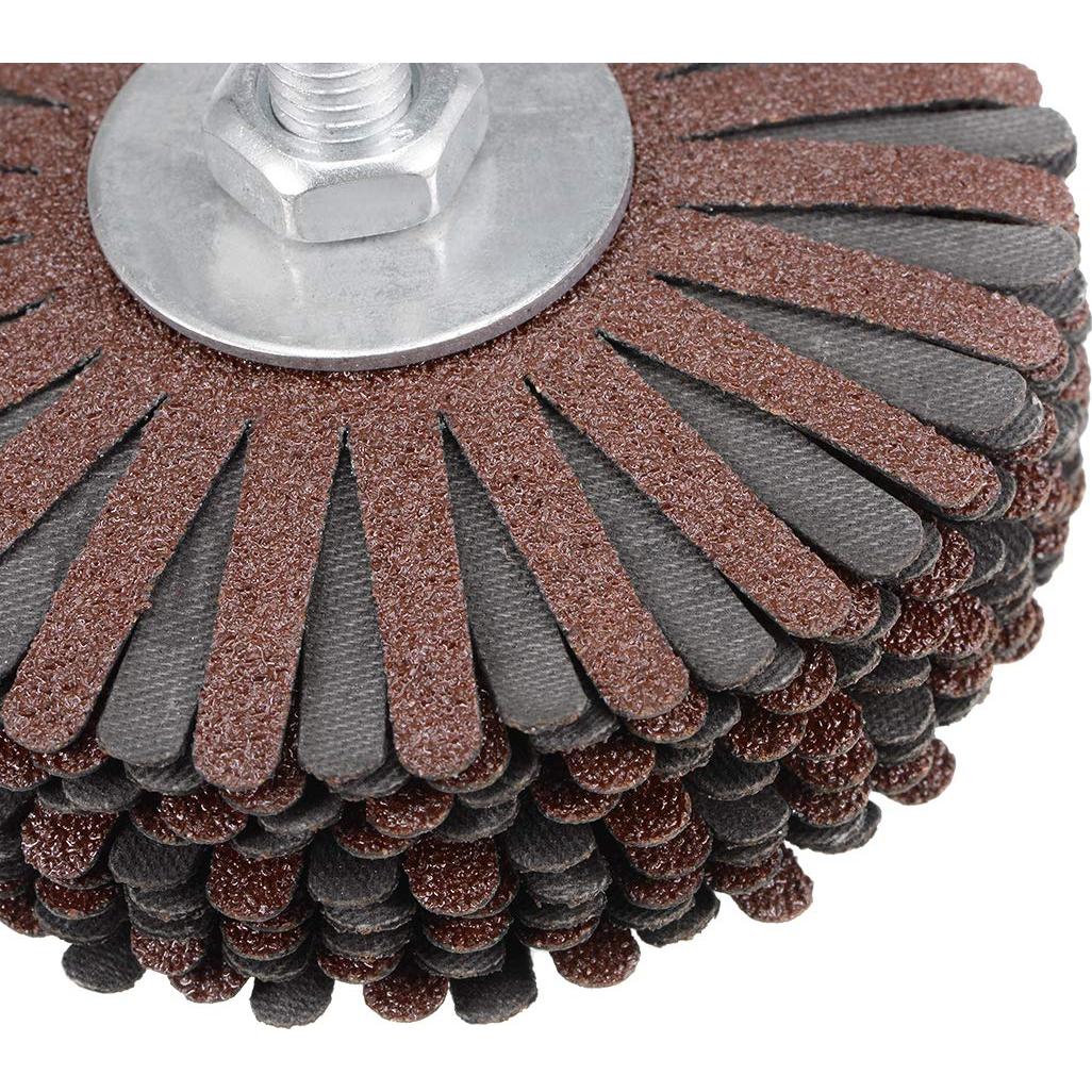 Rueda de Lijado Abrasiva Flap uxcell 80mm 80 Grano para Madera