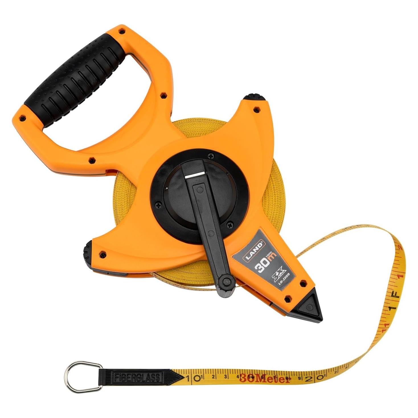 Cinta Métrica de Fibra de Vidrio LAND 30m Doble Escala