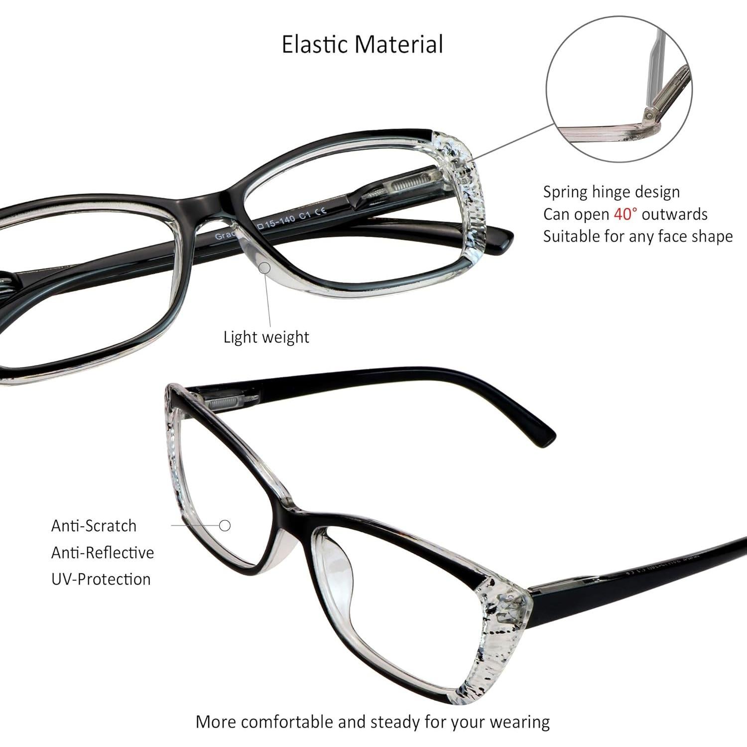 5 Pares de Gafas de Lectura VisionGlobal con Luz Azul