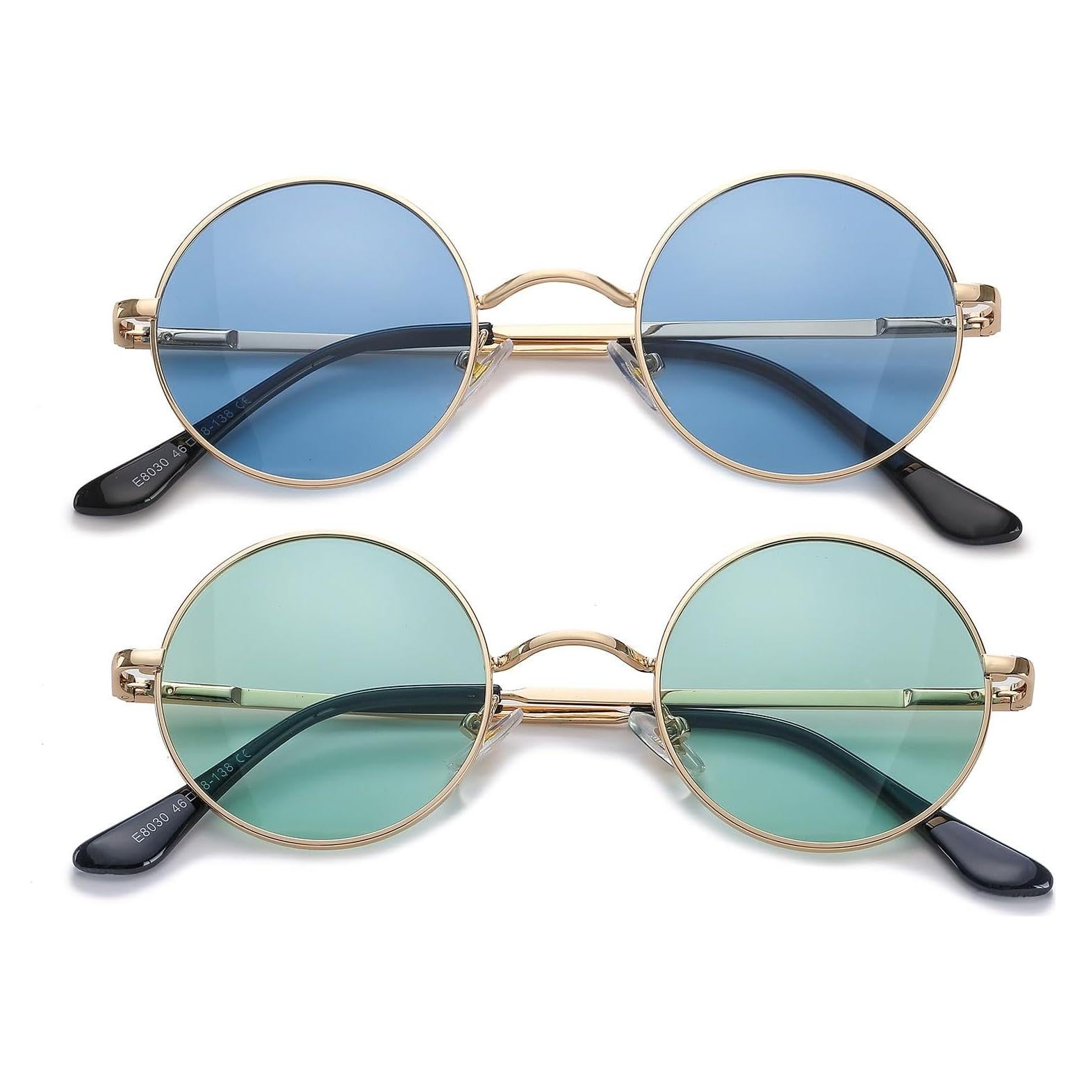 Gafas de sol redondas polarizadas HJSTES UV400 unisex