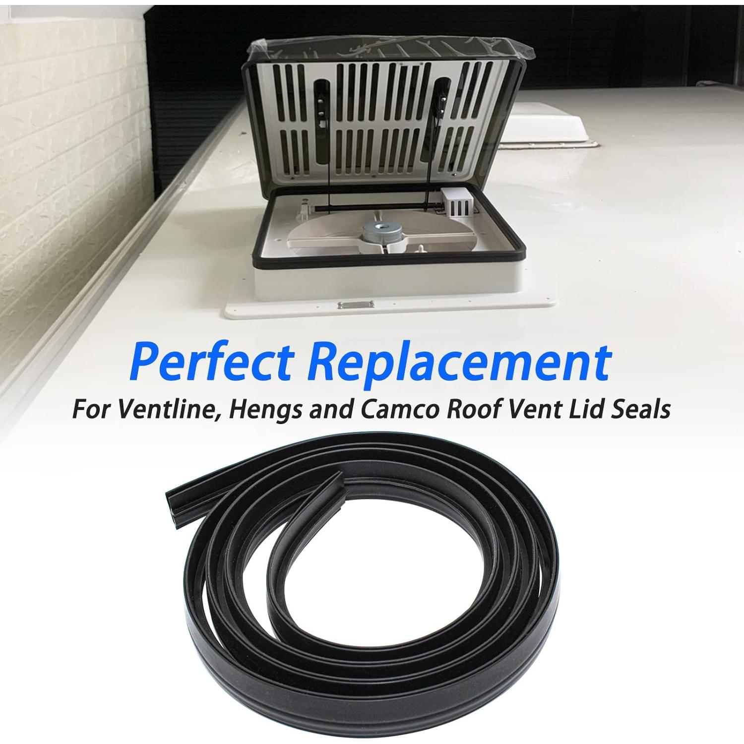 Sello de Ventilación de Techo RV WTNYOU 51" Negro TPE