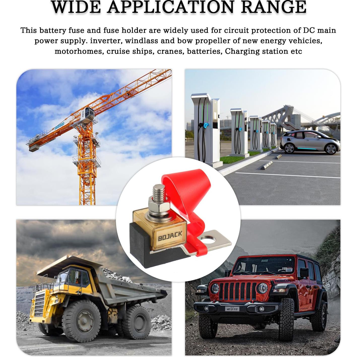 Fusible de Batería Marítima BOJACK 30A 58V CC IP66