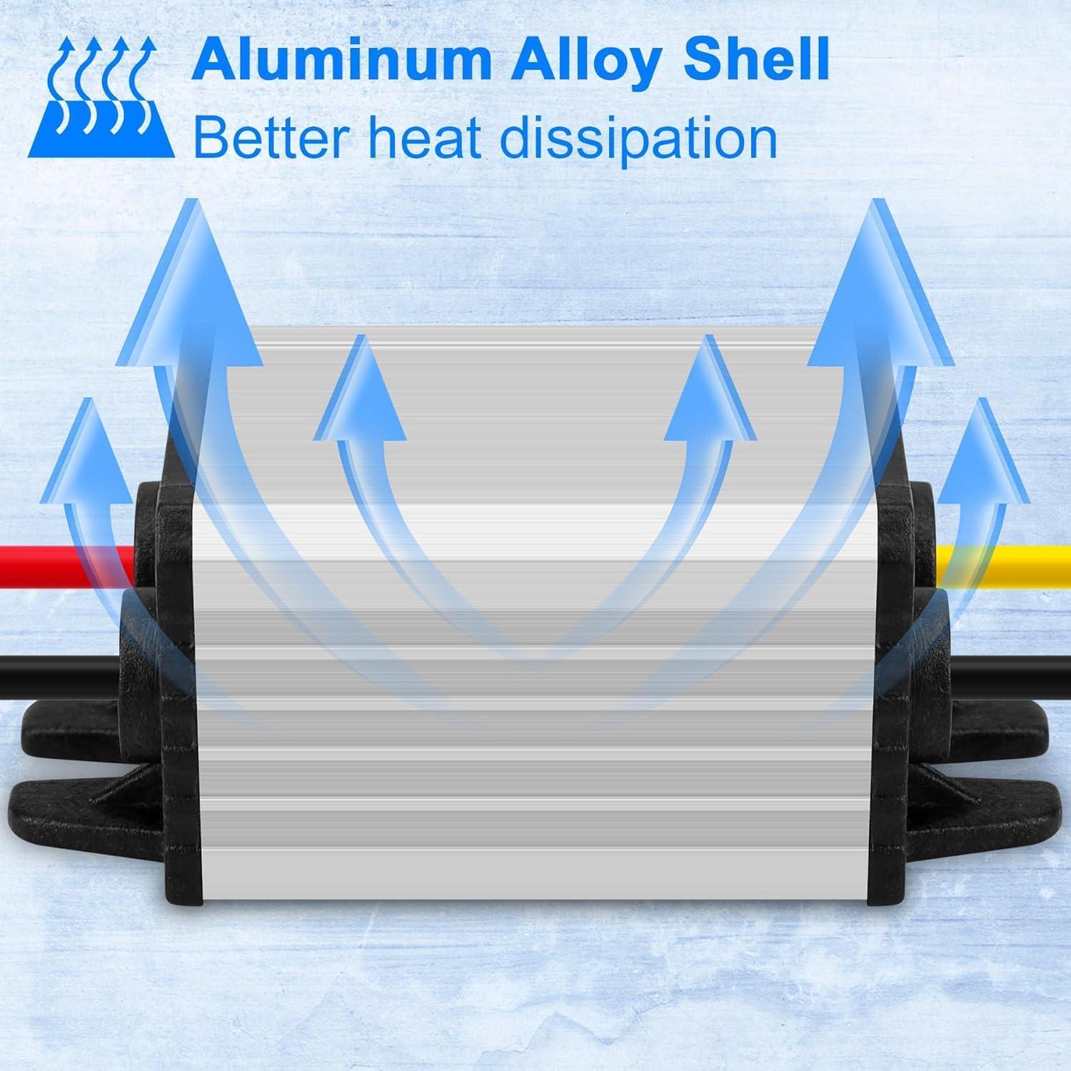 Convertidor Buck DC-DC YELUFT 8-22V a 3-15V 3A Impermeable