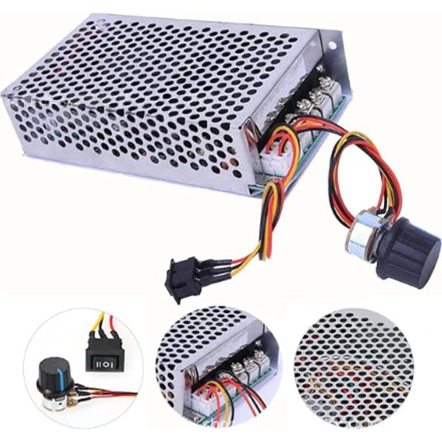 Controlador de Velocidad Motor DC Carkee 10-50V 100A 5000W
