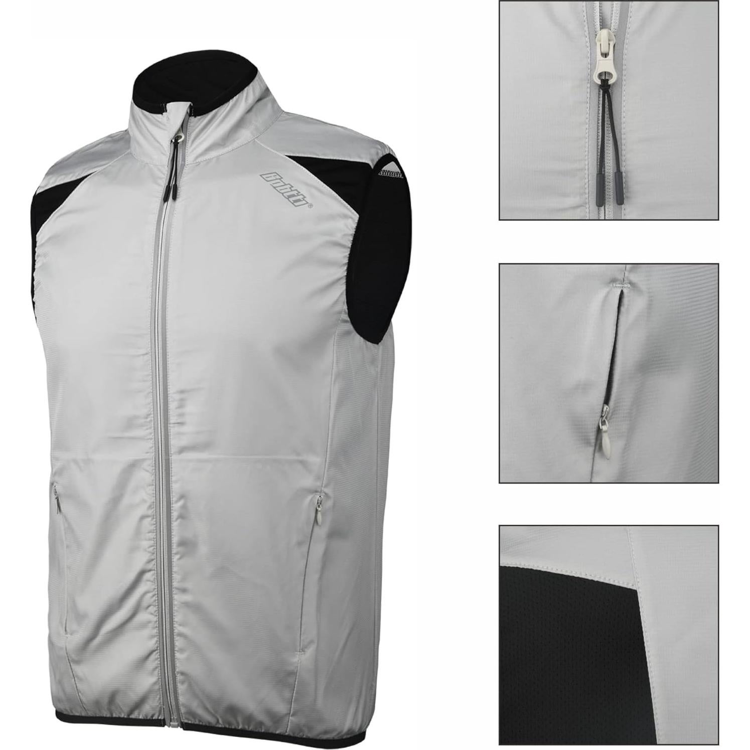 Chaleco Ciclismo BPBTTI 2.0 Gris Resistente al Viento