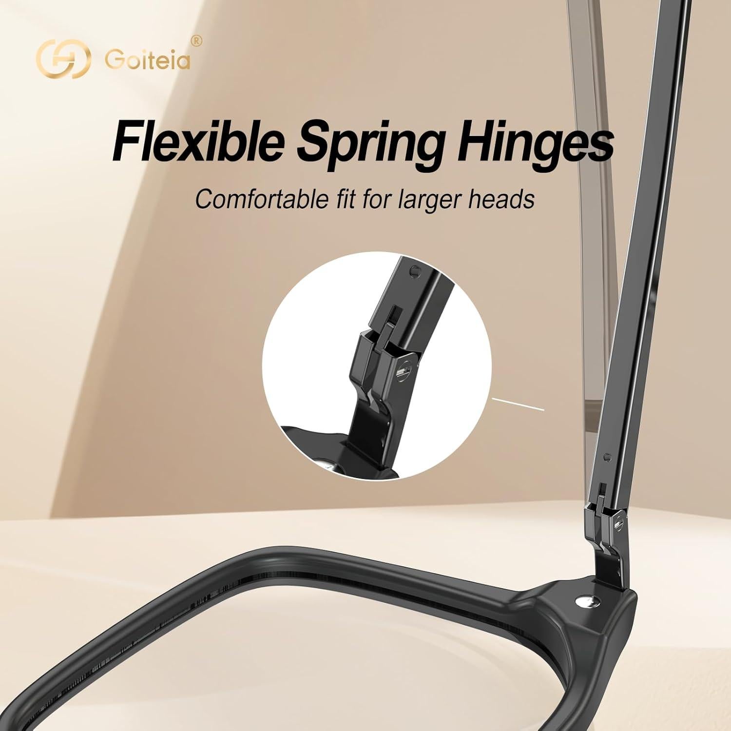 Gafas de Bloqueo de Luz Azul Goiteia Retro 70s Naranja