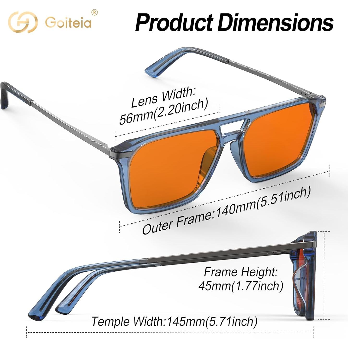 Gafas Bloqueo Luz Azul Goiteia Naranja Alivio Migrañas