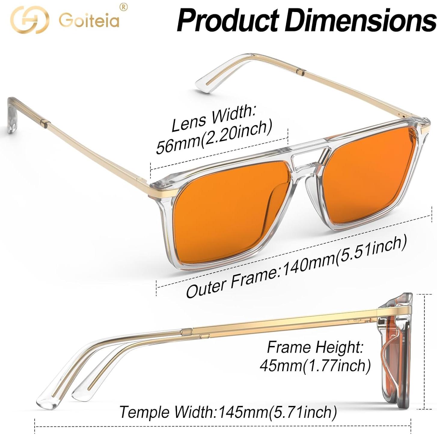 Gafas Bloqueo Luz Azul Goiteia Naranja Alivio Migrañas