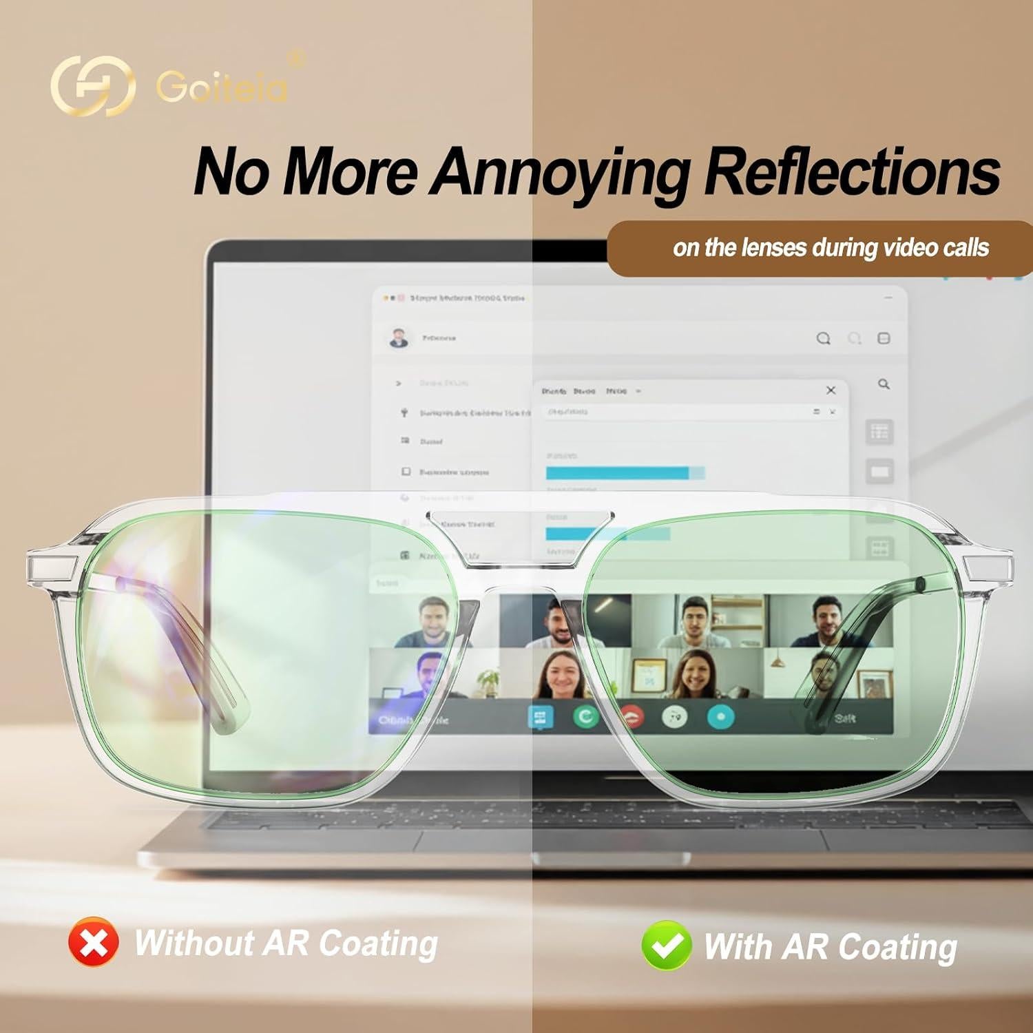 Gafas bloqueadoras luz azul Goiteia Naranja/Rosa/Rojo