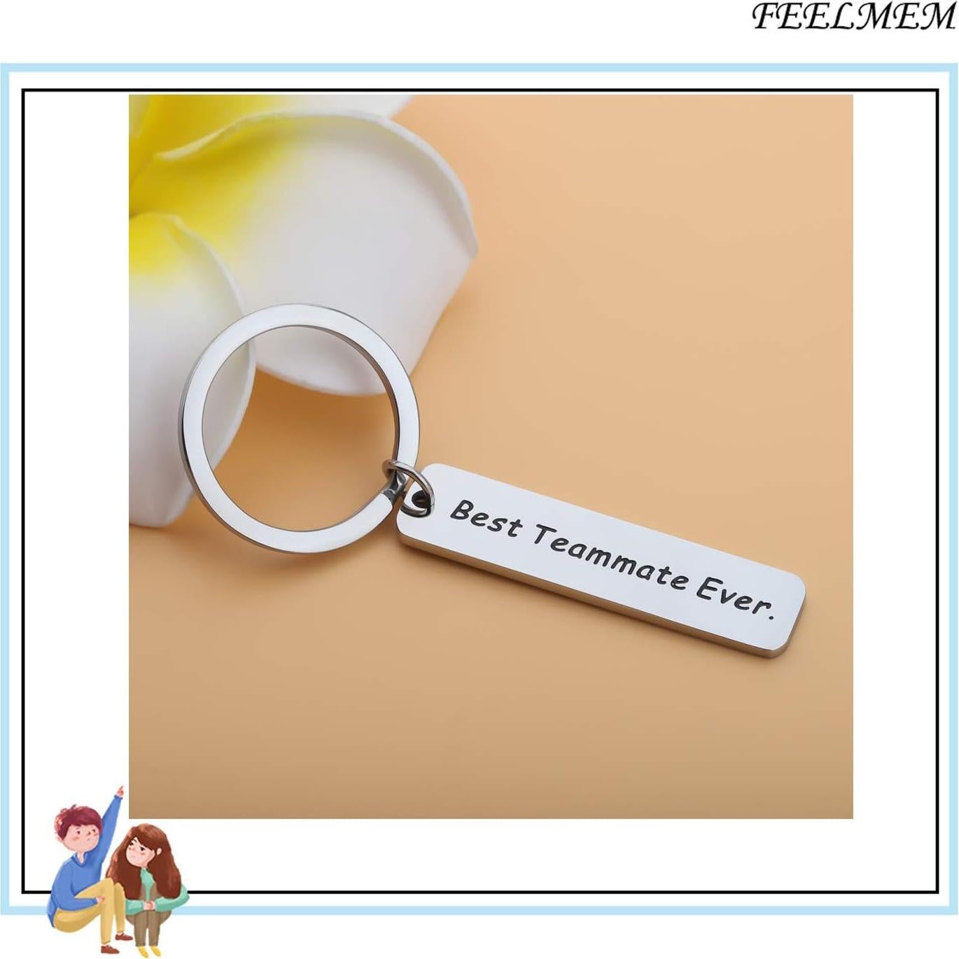 Llave de Compañero de Equipo FEELMEM en Acero Inoxidable