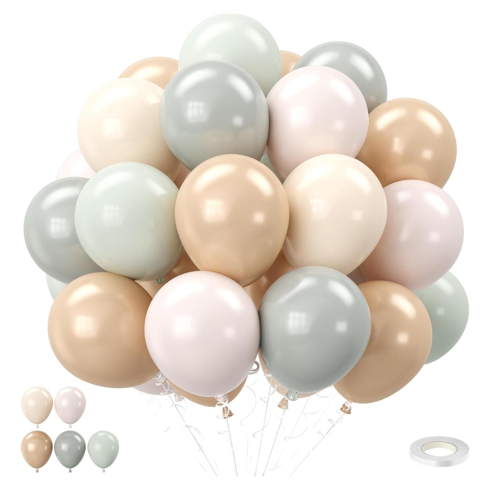 Globos de Láttex 30 cm FEYG - Nude Verde Polvoriento 30pcs