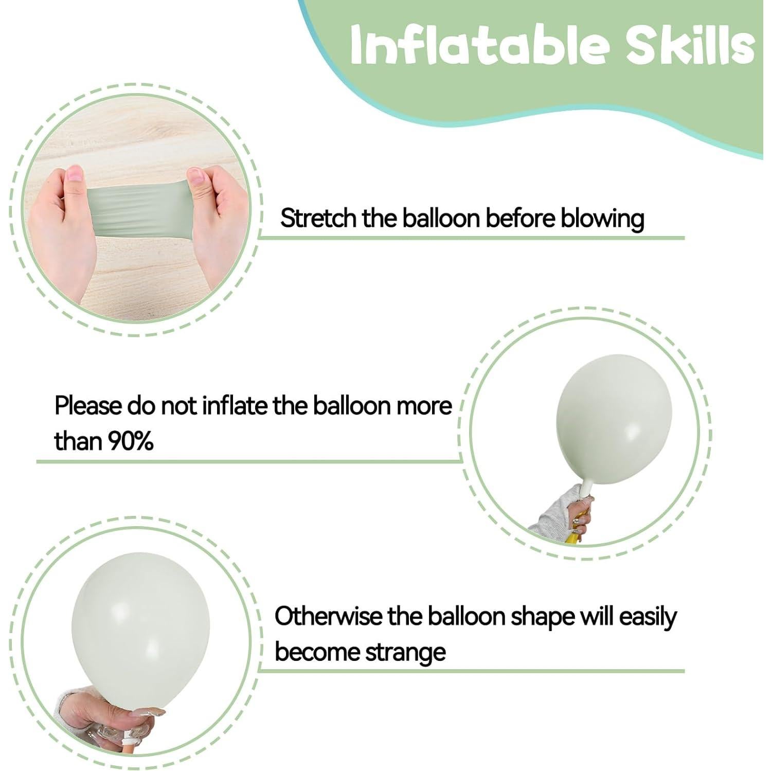 Globos de Láttex 30 cm FEYG - Nude Verde Polvoriento 30pcs