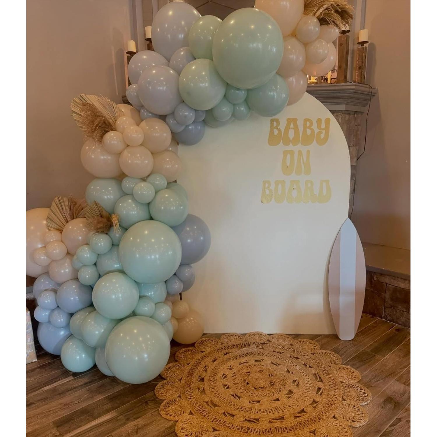 Globos de Láttex 30 cm FEYG - Nude Verde Polvoriento 30pcs