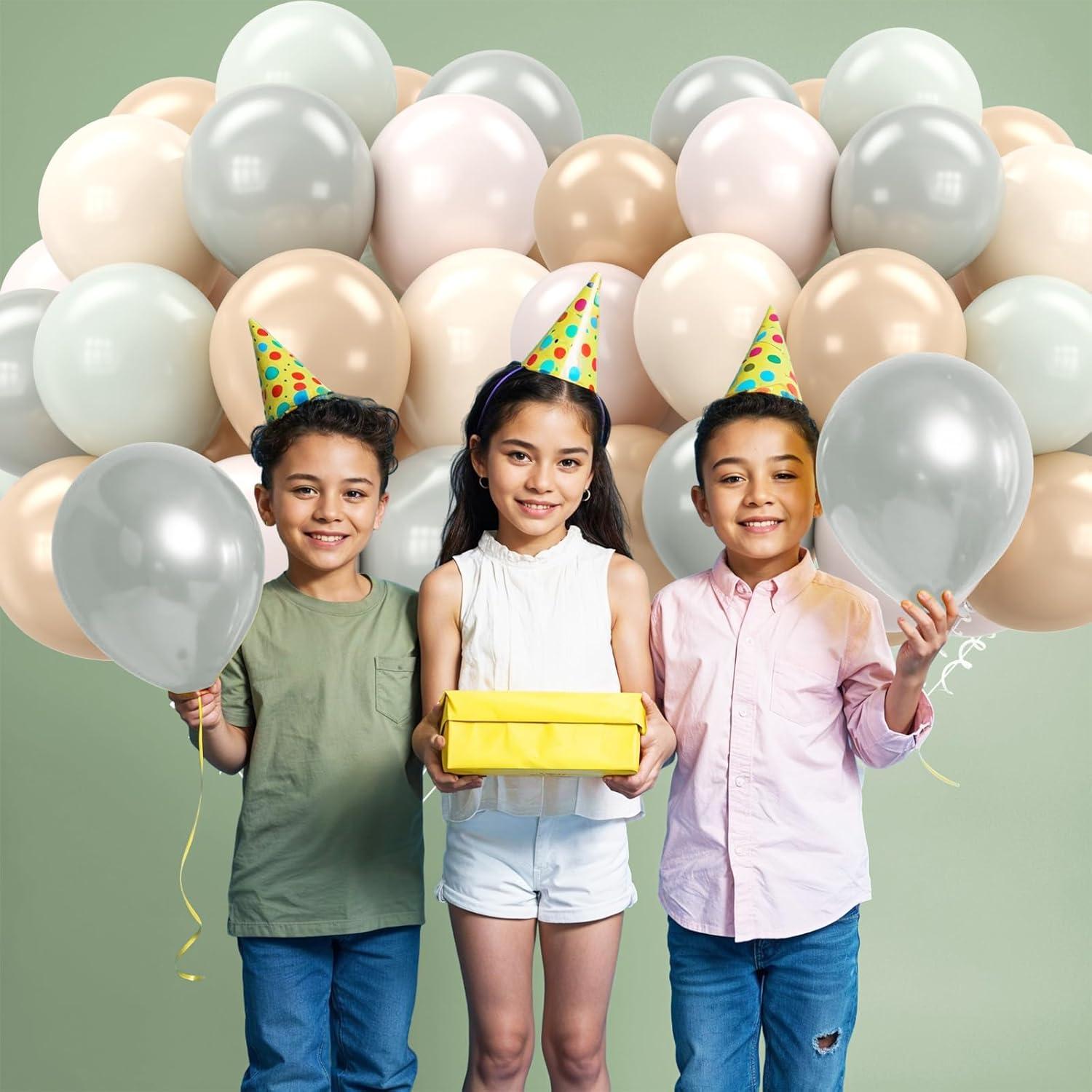 Globos de Láttex 30 cm FEYG - Nude Verde Polvoriento 30pcs