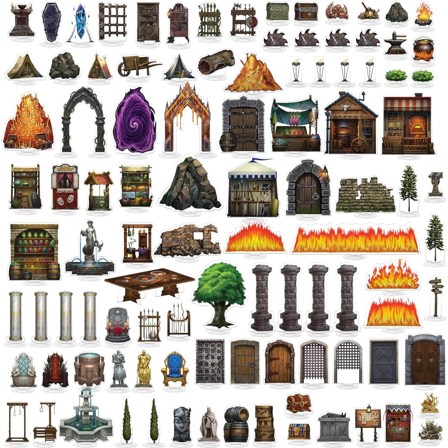 Miniaturas de Terreno Bulk - Dungeon in a Box - 103 Piezas