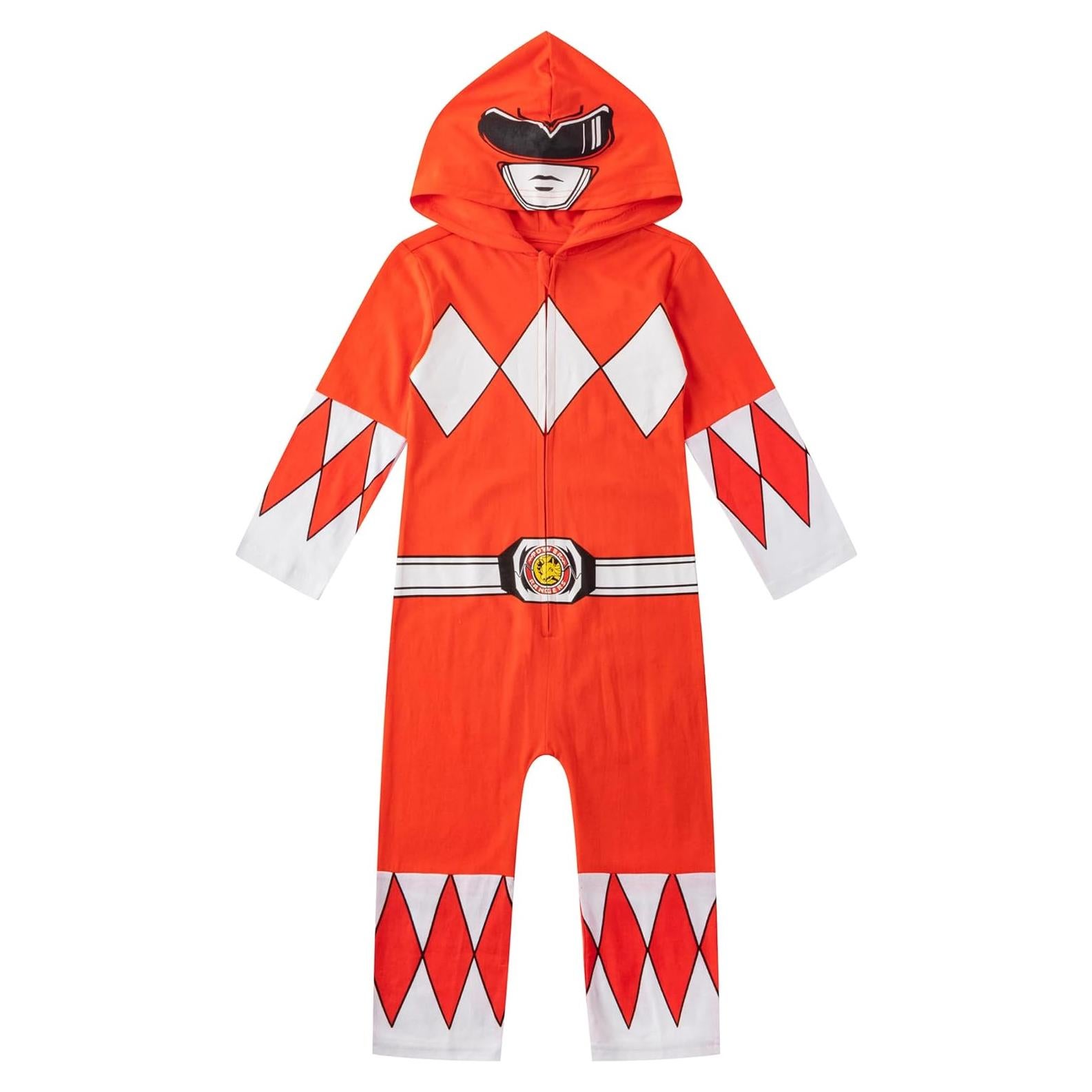 Overol con Capucha Power Rangers Rojo para Niños 2T-7