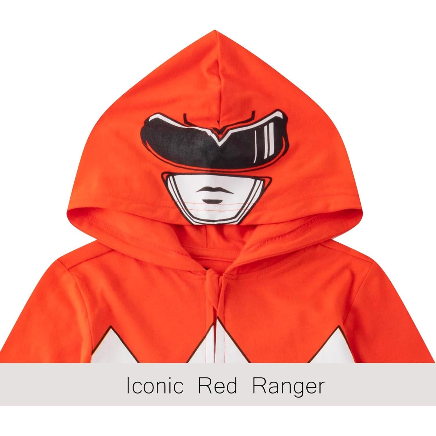 Overol con Capucha Power Rangers Rojo para Niños 2T-7