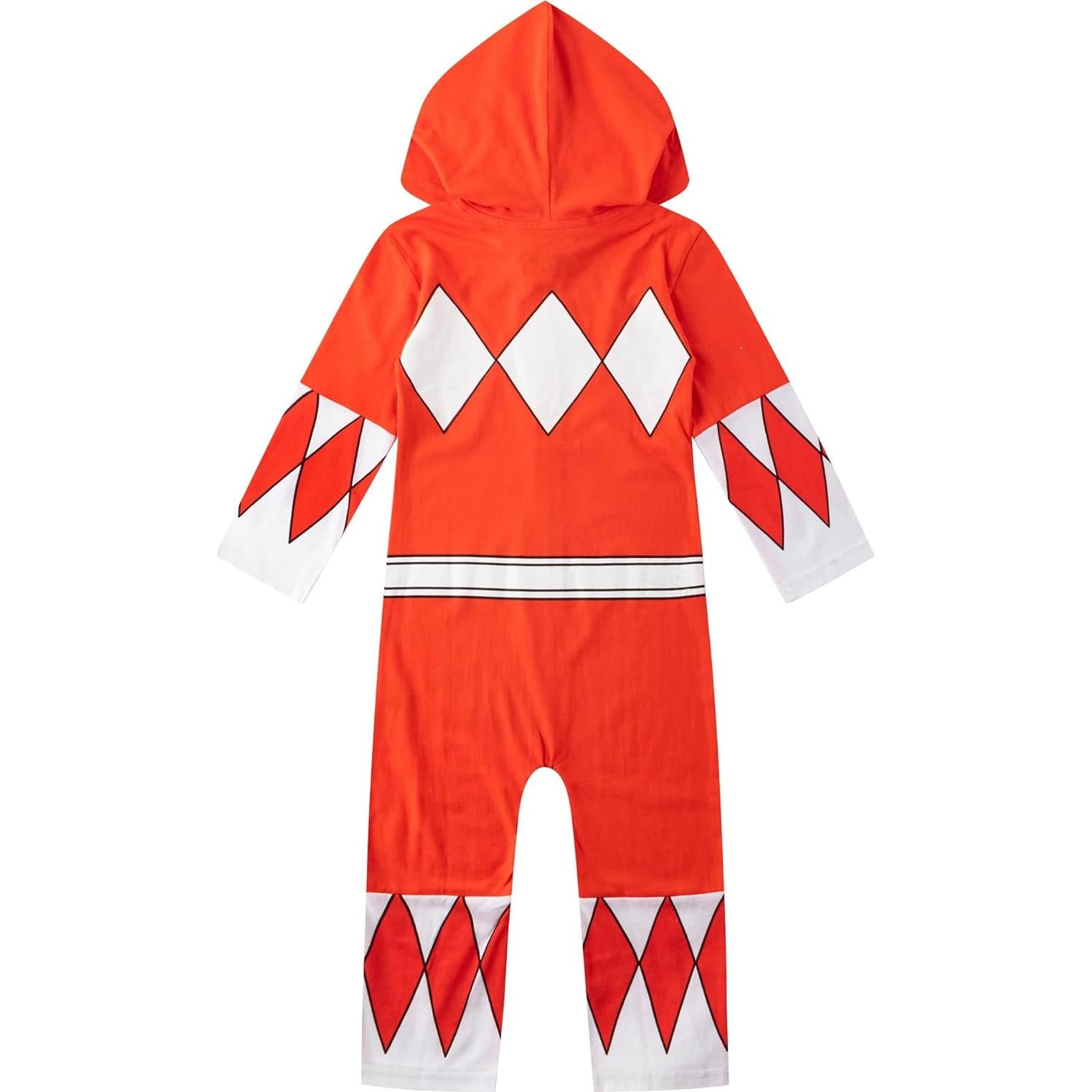 Overol con Capucha Power Rangers Rojo para Niños 2T-7