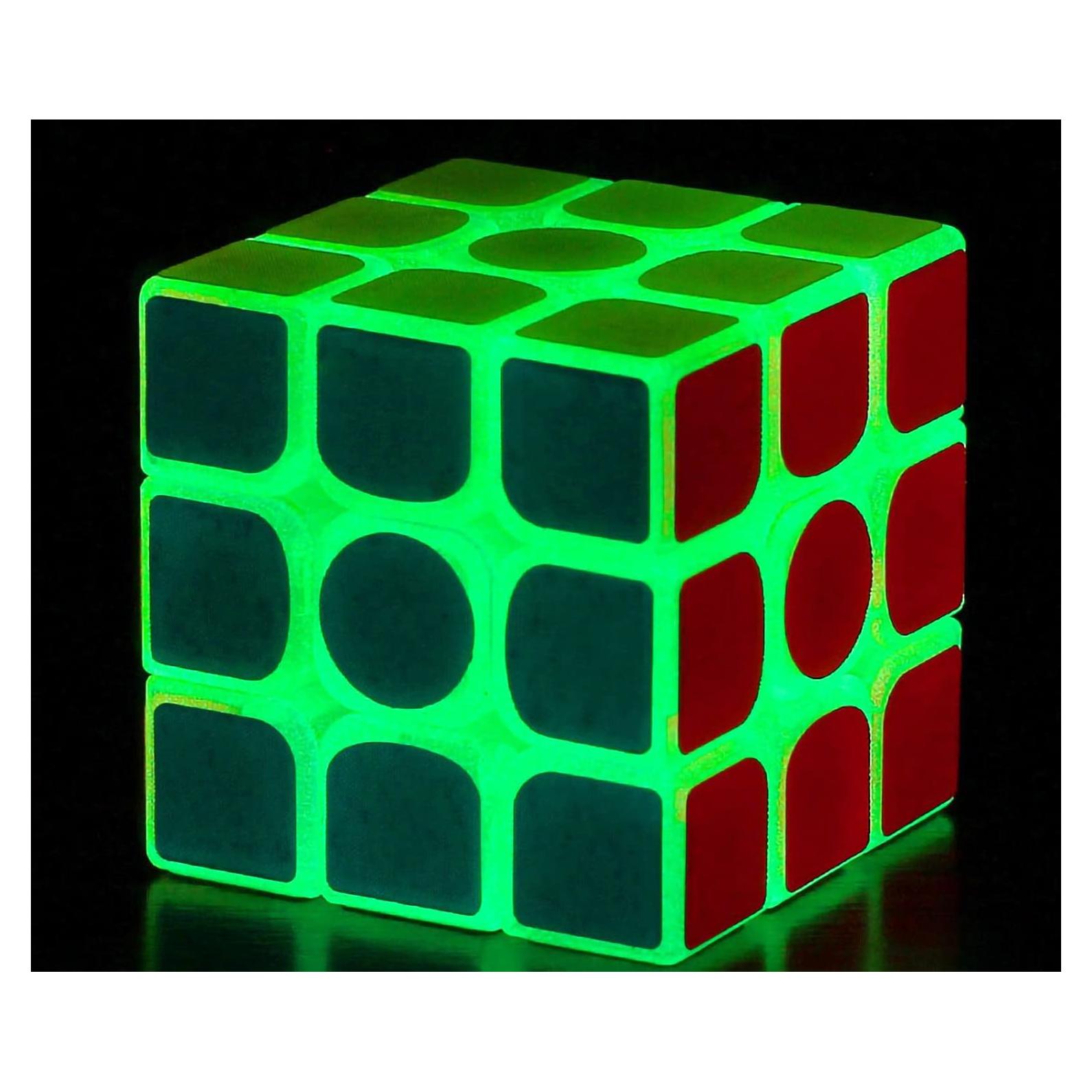 Cubo de Velocidad 3x3 Luminiscente Verde AMAZA - Rompecabezas