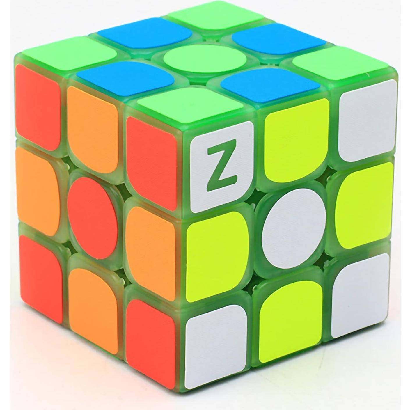 Cubo de Velocidad 3x3 Luminiscente Verde AMAZA - Rompecabezas